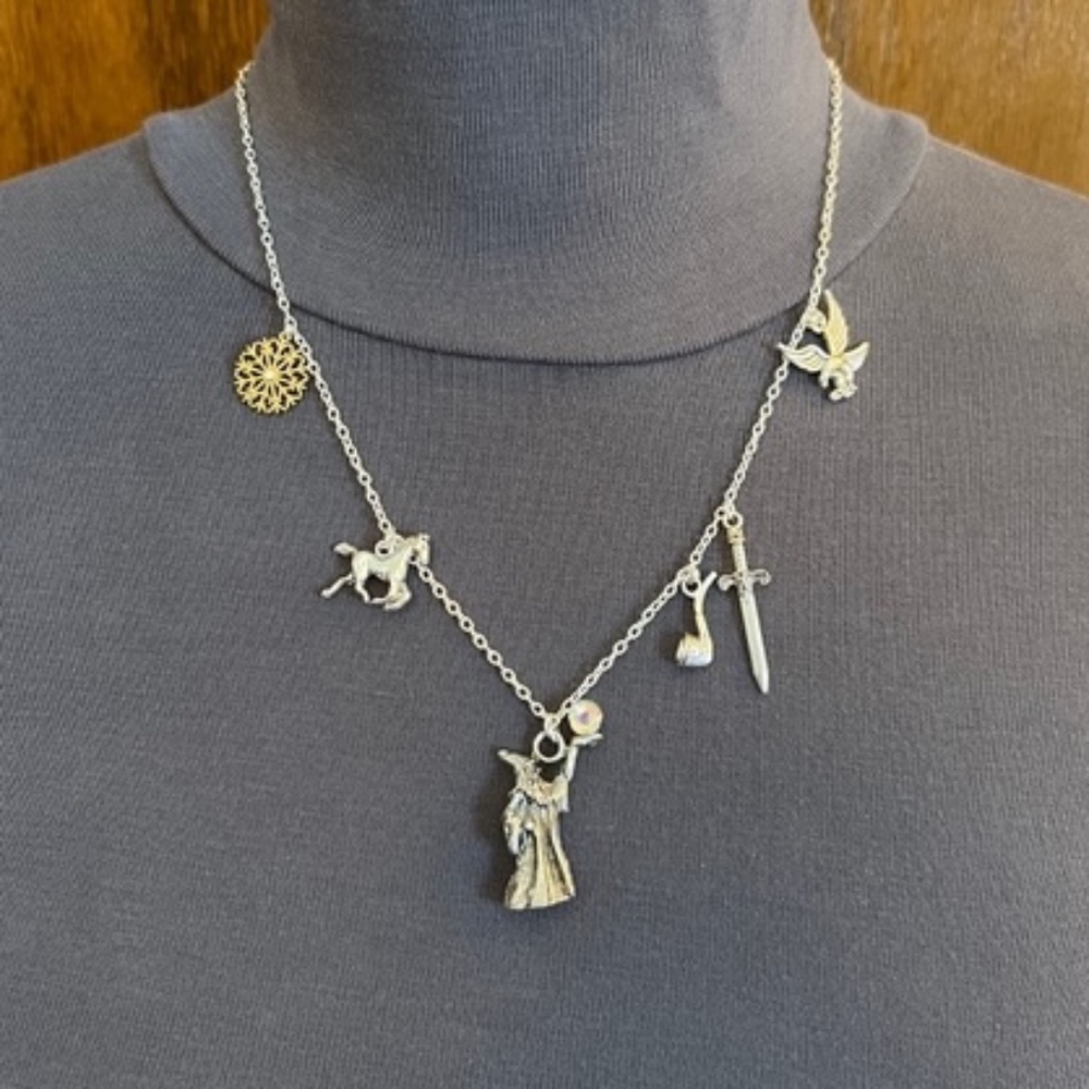 Gandalf Handmade Wizard Necklace, Hobbit, Lord of the Rings, Shadowfax Glamdring